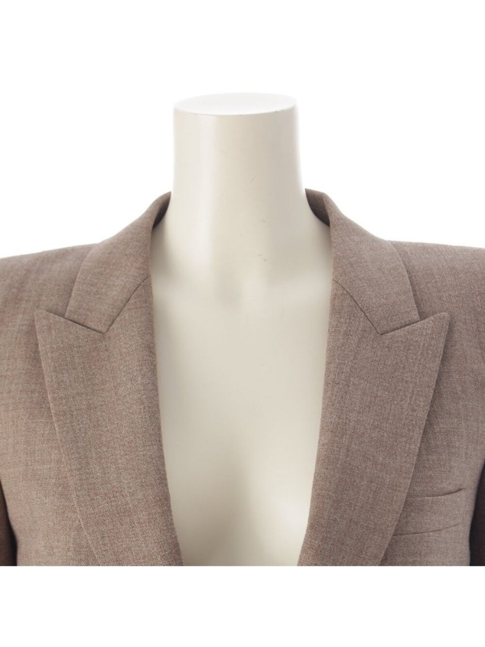 Saint Laurent Paris Wool Peak Lapel Single Tailored Jacket Brown 34 - Picture 5 of 10